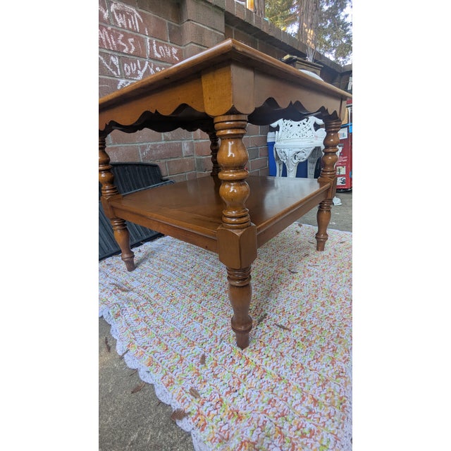 Conant Ball Conant Ball Furniture Makers 2 Tier Table For Sale - Image 4 of 4