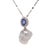 Oval Sapphire, Diamond and South Sea Pearl Platinum Pendant Necklace - Fei Liu For Sale - Image 4 of 8