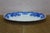 Antique w.h. Grindley Flow Blue Oval Porcelain Platter Tray Centerpiece England For Sale - Image 12 of 12