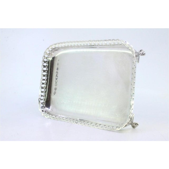 Plain Silver Ticket Booth with Grate Resting on Four Claw-Shaped Feet For Sale - Image 4 of 9