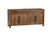 70'' Solid Wood Sideboard Cabinet — Fully Assembled 4-Door Sideboard in Light Walnut For Sale - Image 11 of 15