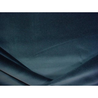 Kravet Couture E25006 Versailles Slate Blue Velvet Upholstery Fabric- 3-7/8 yards For Sale