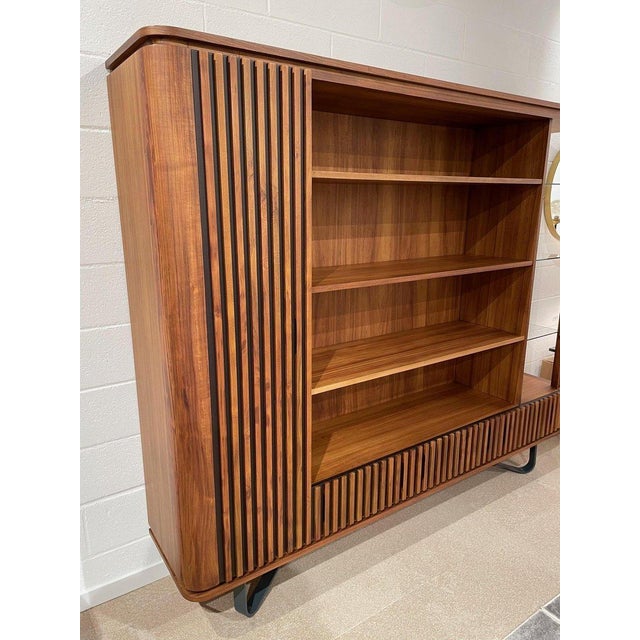 Art Deco Style Wooden Bookcase For Sale - Image 10 of 18