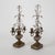 Pair of French Style Brass and Crystal Girandole Candelabras For Sale - Image 4 of 15