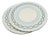 20th Century Porcelain Plates S600 Gold Laurel Leaves in Pale Blue by Minton, England, 1980s, Set of 2 For Sale