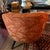 Mid Century Barrel Club Chair With Original Damask Upholstery For Sale - Image 4 of 7