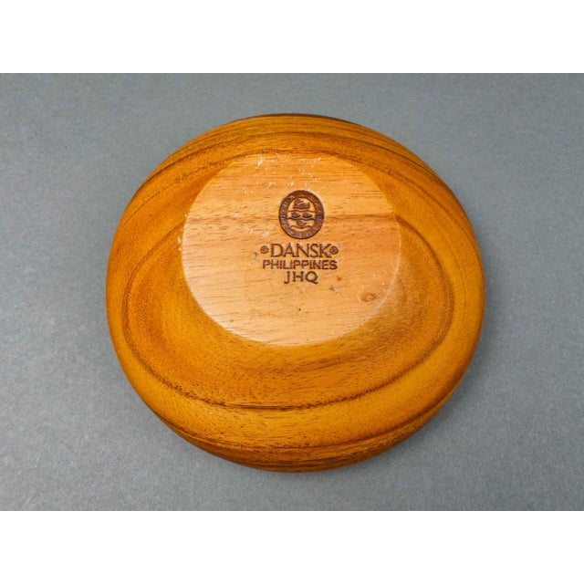 Wood Mid 20th Century Dansk Jhq Teak Wood Large Bowl With Servers & 8 Small Bowls Set- 9 Pieces For Sale - Image 7 of 10