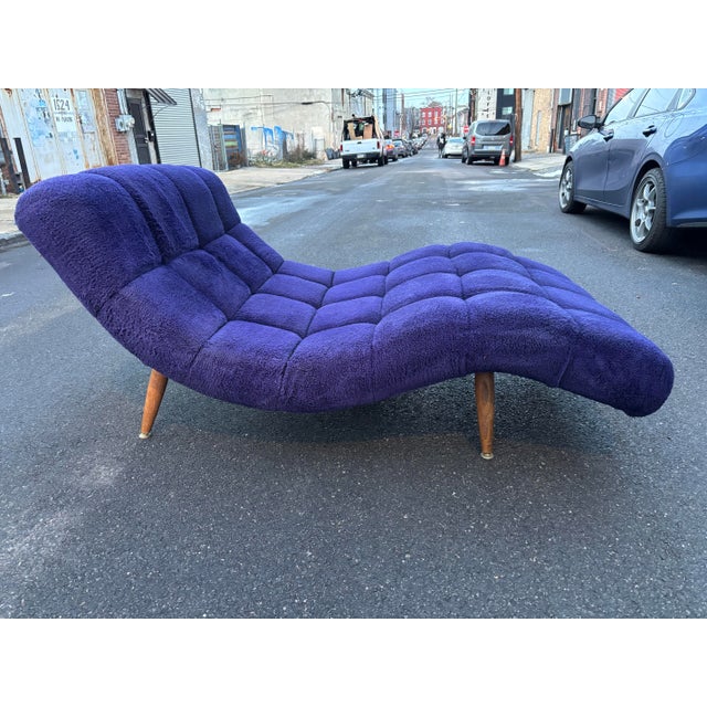 1970s 1970s Adrian Pearsall Style Wave Lounge/ Chaise For Sale - Image 5 of 11