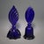 Pair of Aurel Art Deco Cobalt Blue Glass Perfume Bottles With Stoppers, Circa 1930 For Sale - Image 4 of 7