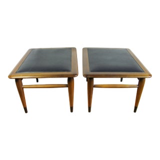 1964 Andre Bus for Lane Acclaim 900 Walnut Foot Stools Ottoman - A Pair For Sale
