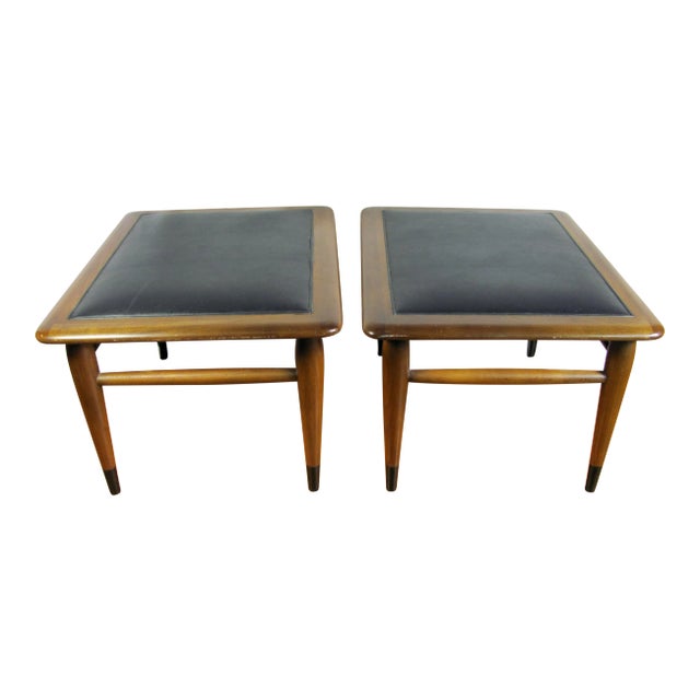 1964 Andre Bus for Lane Acclaim 900 Walnut Foot Stools Ottoman - A Pair For Sale
