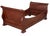 Antique Mahogany Empire Style Sleigh Daybed.