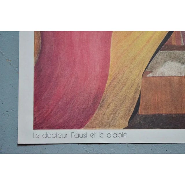 School Poster Depicting Child, Piano & Faust For Sale - Image 9 of 10
