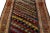 4 X 9 Antique Persian Afshar Wool Rug Handmade With Allover Multicolor Pattern For Sale - Image 9 of 9