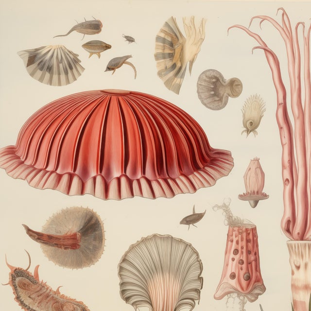 24" X 18" Fantasy Seascape Fine Art Print / Sea Shells / Seaside For Sale - Image 4 of 7
