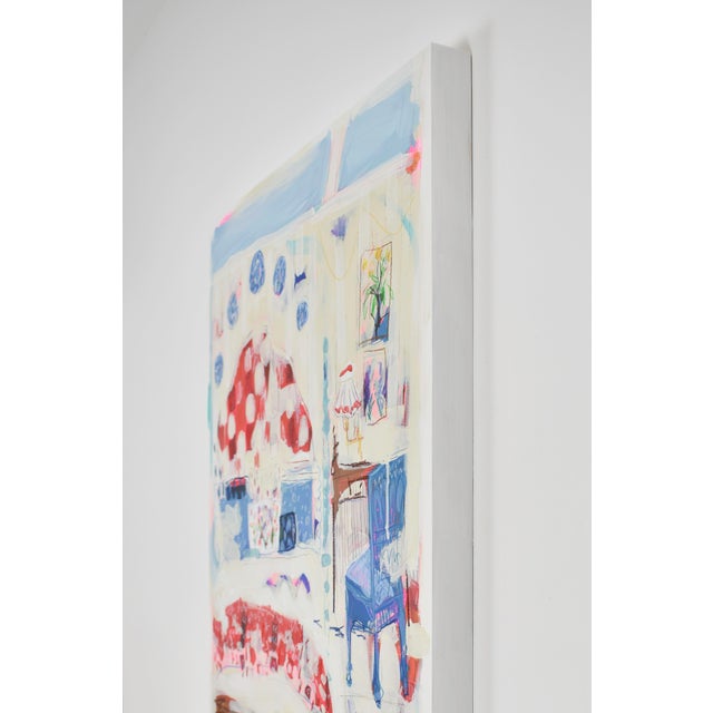 Mixed Media Painting Titled Quintessential Colonial by Daisy Faith For Sale In Des Moines, IA - Image 6 of 8