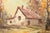 Mid 20th Century Original Artist Signed Impressionist Rural Landscape Oil on Canvas Painting of Cottage in Carved Giltwood Frame For Sale - Image 5 of 11
