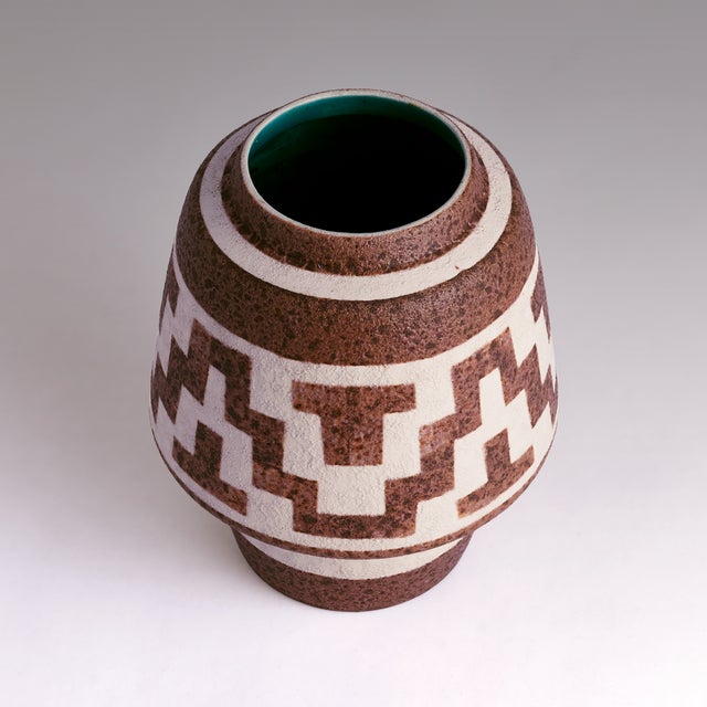 Austrian Ceramic Vase by Gmundner Keramik, 1960s, in Flawless conditions. Designed 1960 to 1969 This piece has an...