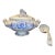 Mid 19th Century "Italy" Blue and White Tureen With Lid and Ladle For Sale