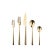 Contemporary Mepra Linea 5-Piece Flatware Set, Oro For Sale - Image 3 of 3