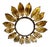 Large Spanish Sunburst Flush Mount in Gilt Metal, 1950 For Sale