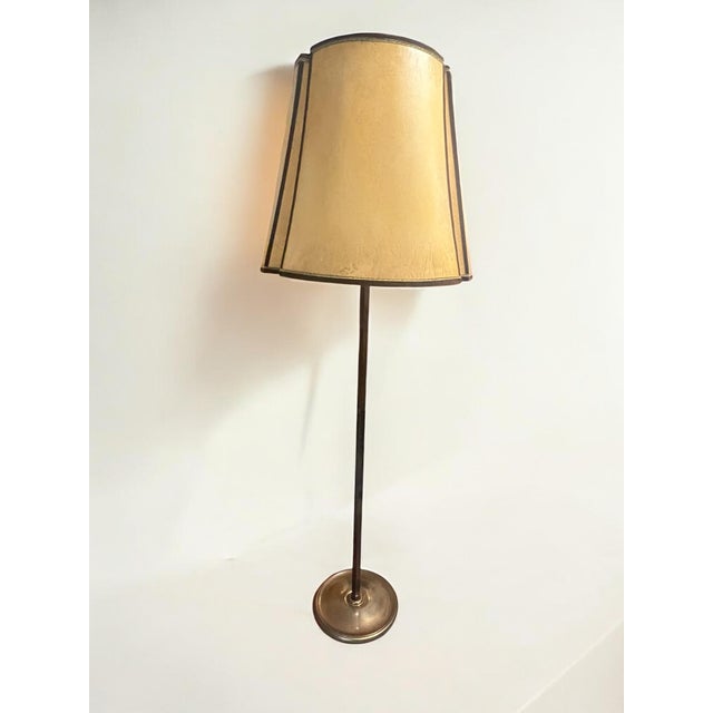 Art Deco Floor Lamp in Patinated Brass, 1930s For Sale - Image 15 of 15