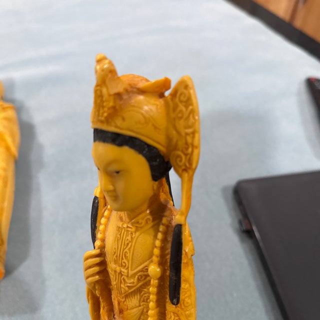 Plastic Emperors and Empress Figurines For Sale - Image 7 of 12