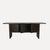 Black Large Dark-Stained Oak Sideboard with Overhanging Top and 3 Large Doors with Leather Straps, France, 1950s For Sale - Image 8 of 13