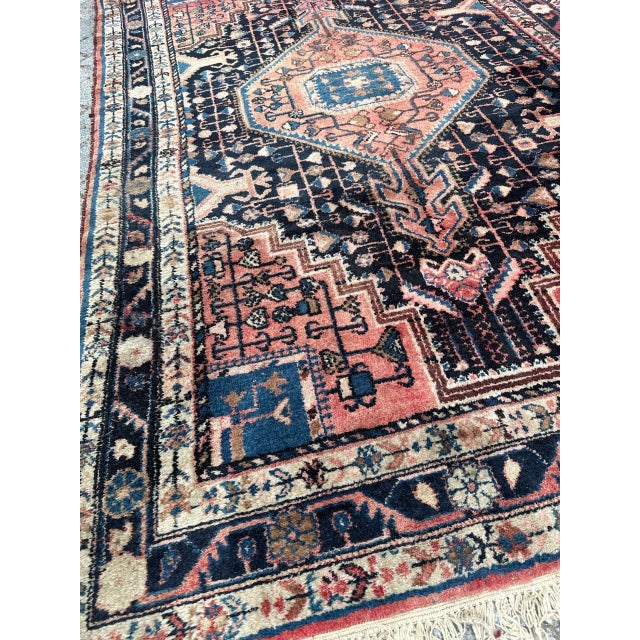 Blue Vintage Hamadan Rug, 1950s For Sale - Image 8 of 18