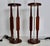 Coffee Tall Tony Paul for Westwood Walnut & White "Catkin" Table Lamps, 1950s - A Pair For Sale - Image 8 of 17