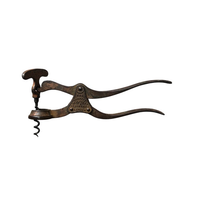 Metal Antique Corkscrew Patent from Lund & Hipkins, London, 1855, Set of 2 For Sale - Image 7 of 10