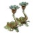 Vintage Brass Elephant Candlesticks - Pair For Sale