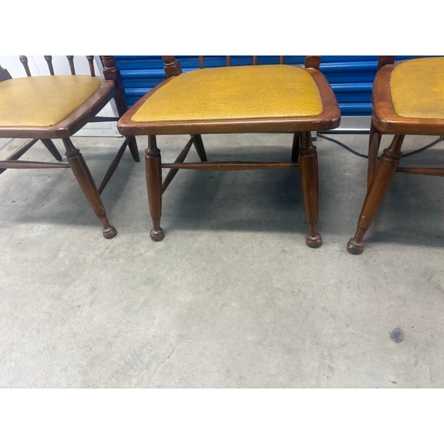 Mid-Century Modern 3 Vintage Colonial-Style Windsor Captain's Chairs For Sale - Image 3 of 5