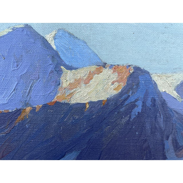 1920s F. Reimann, Großglockner, 1920s, Oil on Canvas, Framed For Sale - Image 5 of 15