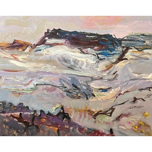 Jean Krille, Landscape 148, 1985, Oil on Masonite For Sale - Image 10 of 10