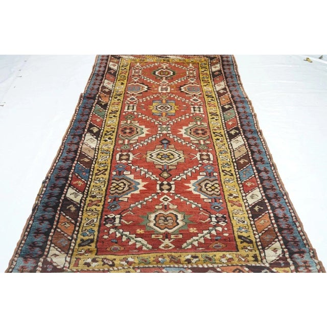 Textile Antique Kazak Rug 3'8'' x 8'1'' For Sale - Image 7 of 9