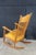 Yellow Antique Victorian Quartersawn Oak Farmhouse Parlor Slat Back Rocking Chair For Sale - Image 8 of 11
