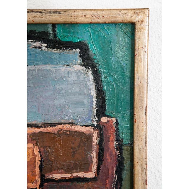 Mid Century Modern Oil Painting George Constant Art Abstract Original Signed '66 For Sale - Image 12 of 12