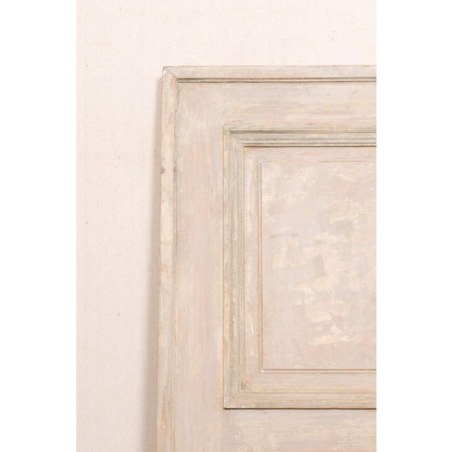 Peach 19th Century French Painted Wood Panel Doors – A Pair For Sale - Image 8 of 12