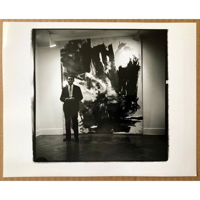 Fred McDarrah, Vintage Print Silver Gelatin Signed Photograph Friedl Dzubas New York Artist, 1959 For Sale In Miami - Image 6 of 6