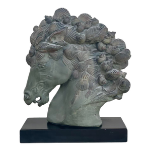 1980s The Sea Horse King Sculpture