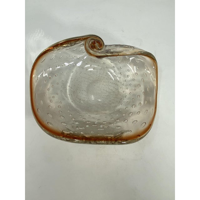 Vintage Bullicante Murano Glass Dish For Sale - Image 4 of 5