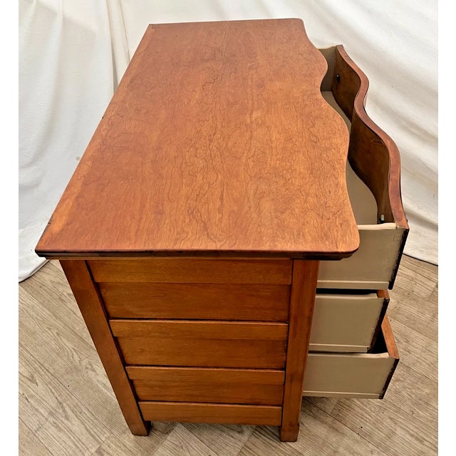 Wood Solid Cherry Antique Dresser, Washstand, Nightstand, Three Drawers, Side Cabinet, Towel Rack For Sale - Image 7 of 12