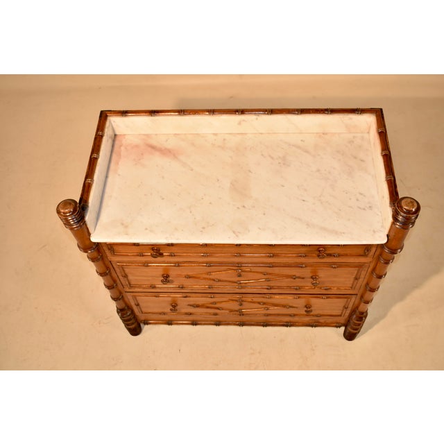 19th Century Faux Bamboo Chest of Drawers From France For Sale In Greensboro - Image 6 of 8