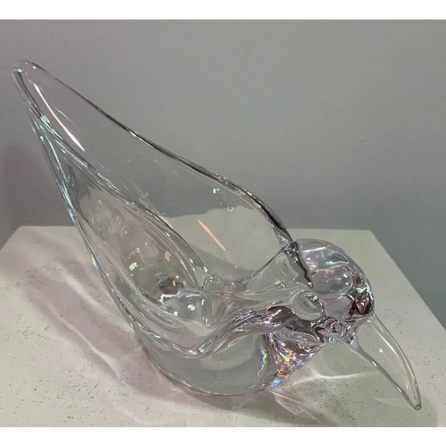 Bird-Shaped Glass Hallway Bowl from Vannes France, 1970s For Sale - Image 4 of 4