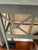 Gray Grey Console Table With Geometric Latticework and Marble Top For Sale - Image 8 of 11
