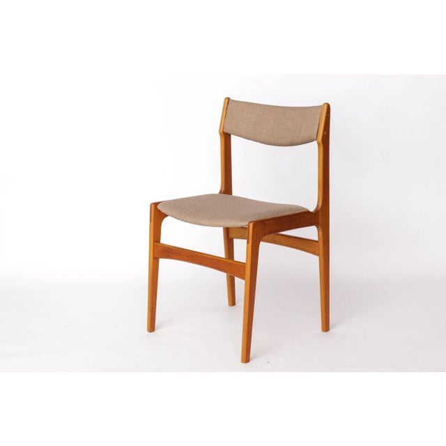 Vintage Danish Teak Dining Chair in Grey,1960s For Sale - Image 9 of 10