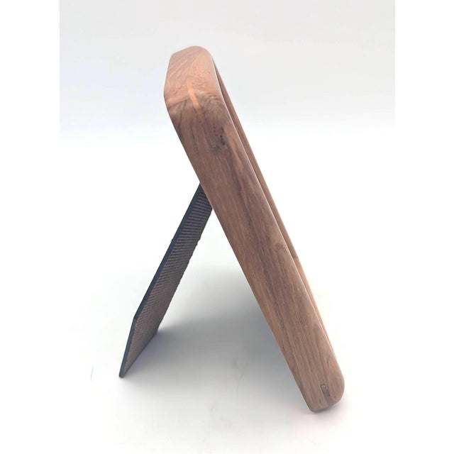 Mid-Century Modern 1970s Teak Wood 3.5" X 5" Photo Frame For Sale - Image 3 of 12