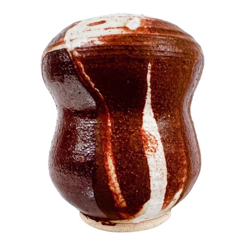 1977 Guenther Art Pottery Drip Glazed Bud Vase Signed