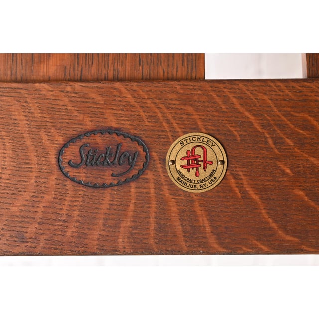 Stickley Mission Oak Arts and Crafts Settle Sofa For Sale - Image 11 of 12